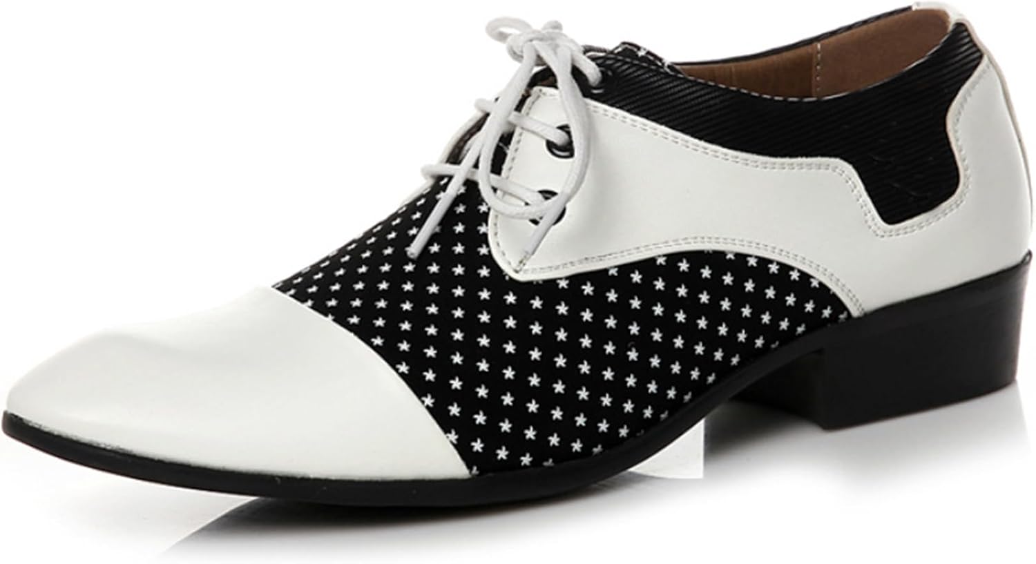 

Мужские классические туфли ADMLZQQ Oxfords Формальные туфли с заостренным носком на шнуровке для повседневного делового костюма, смокинга и свадебные туфли для мужчин, белый