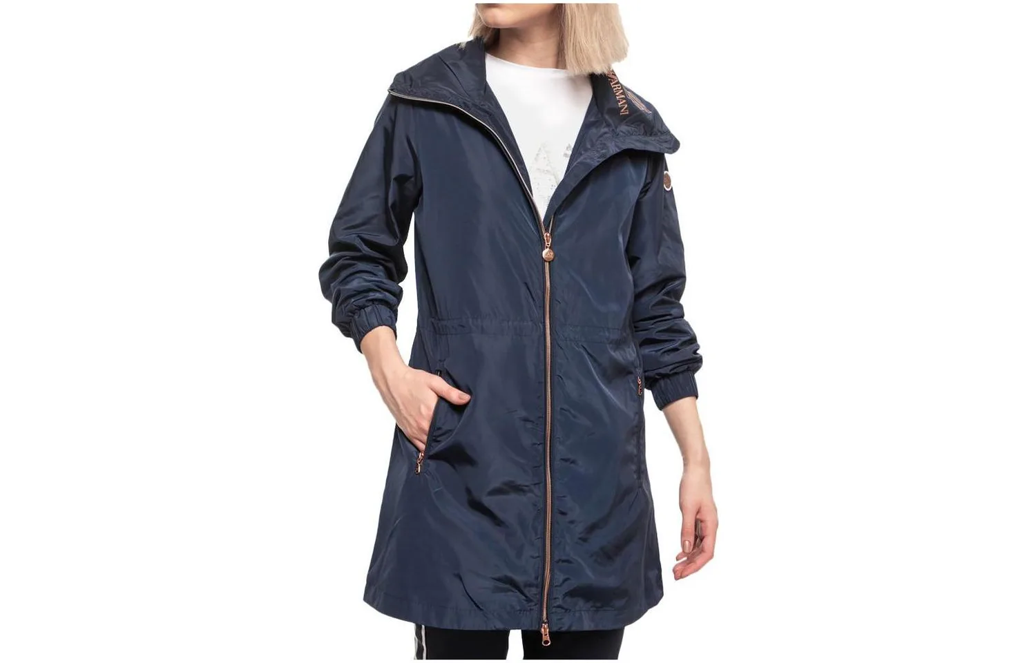 EMPORIO ARMANI EA7 Тренч для женщин синий