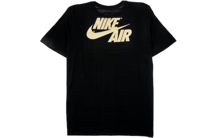 Футболка Air Jordan Retro 1 Gold Top 3 Nike, черный — фото 2