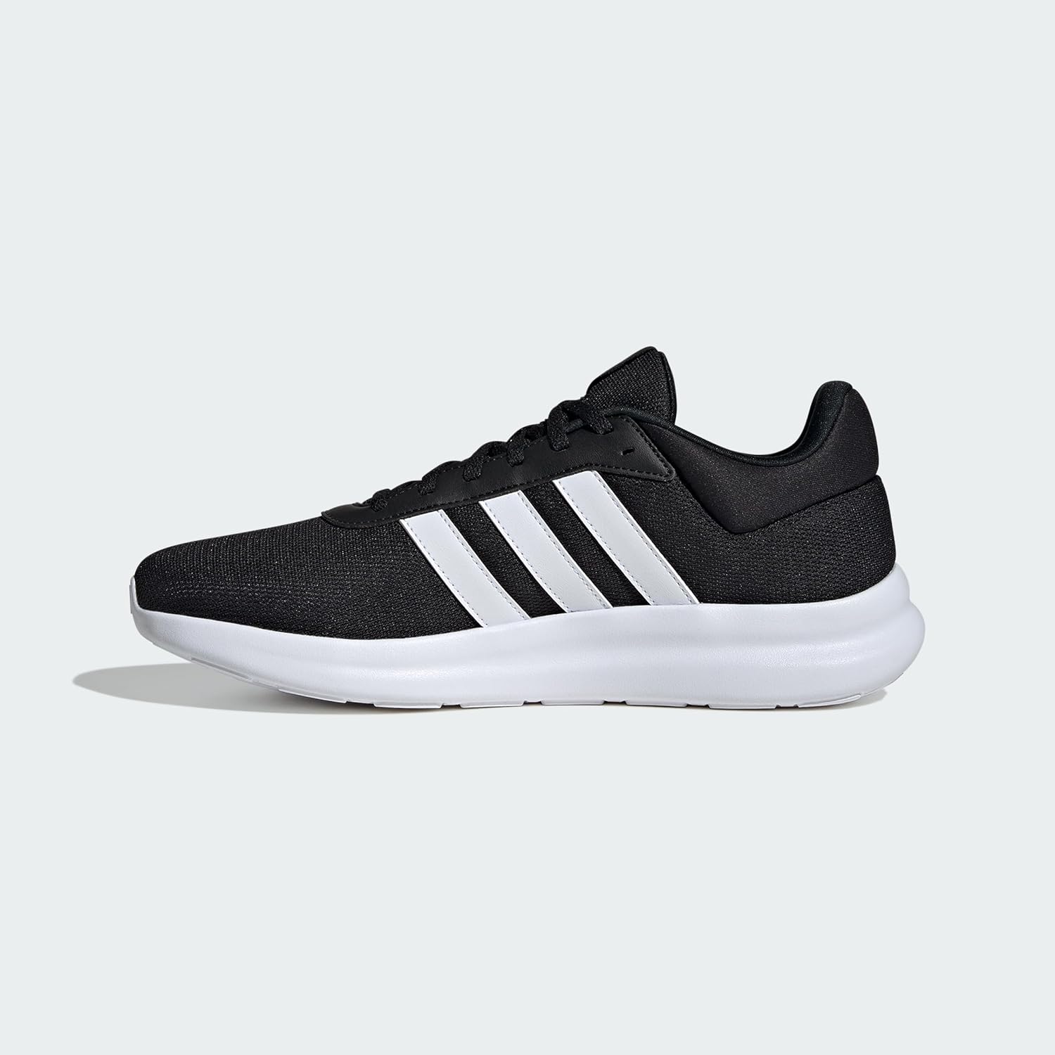 Мужские кроссовки Adidas Lite Racer 4.0, белый/черный/серый — фото 3