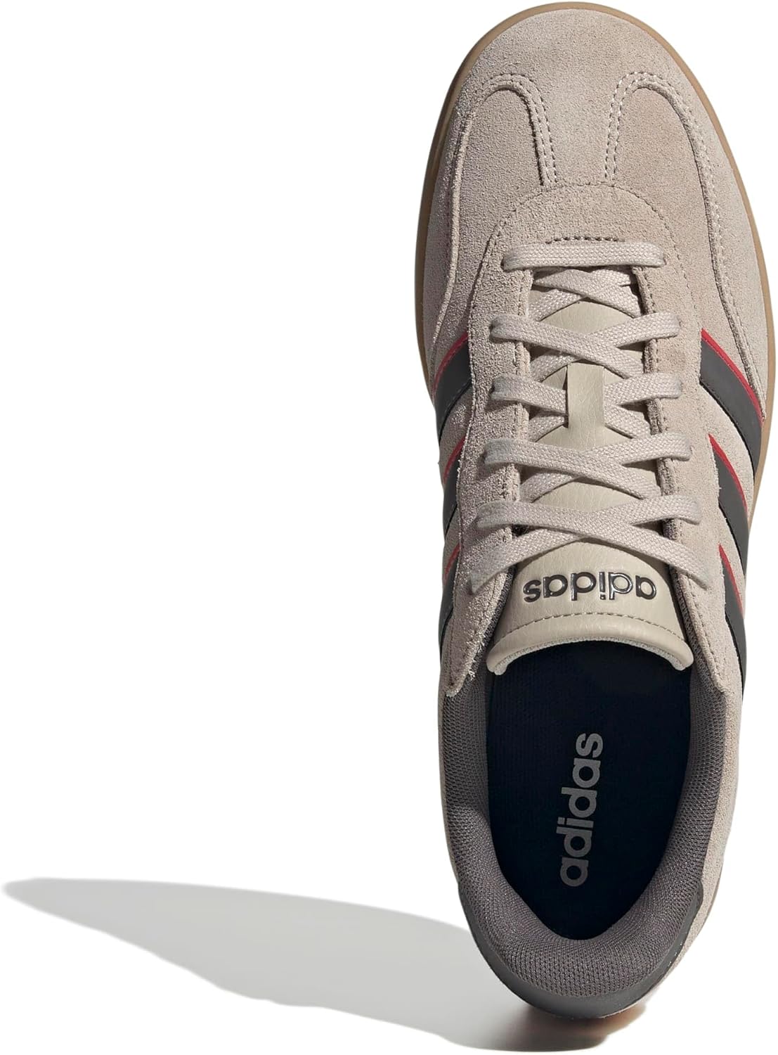 Мужские модные кроссовки Adidas Barreda, красный/бежевый/угольный — фото 2