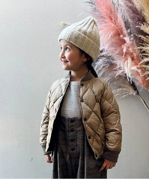 Куртка FLARE Ball Blouson из полиэстера бежевая