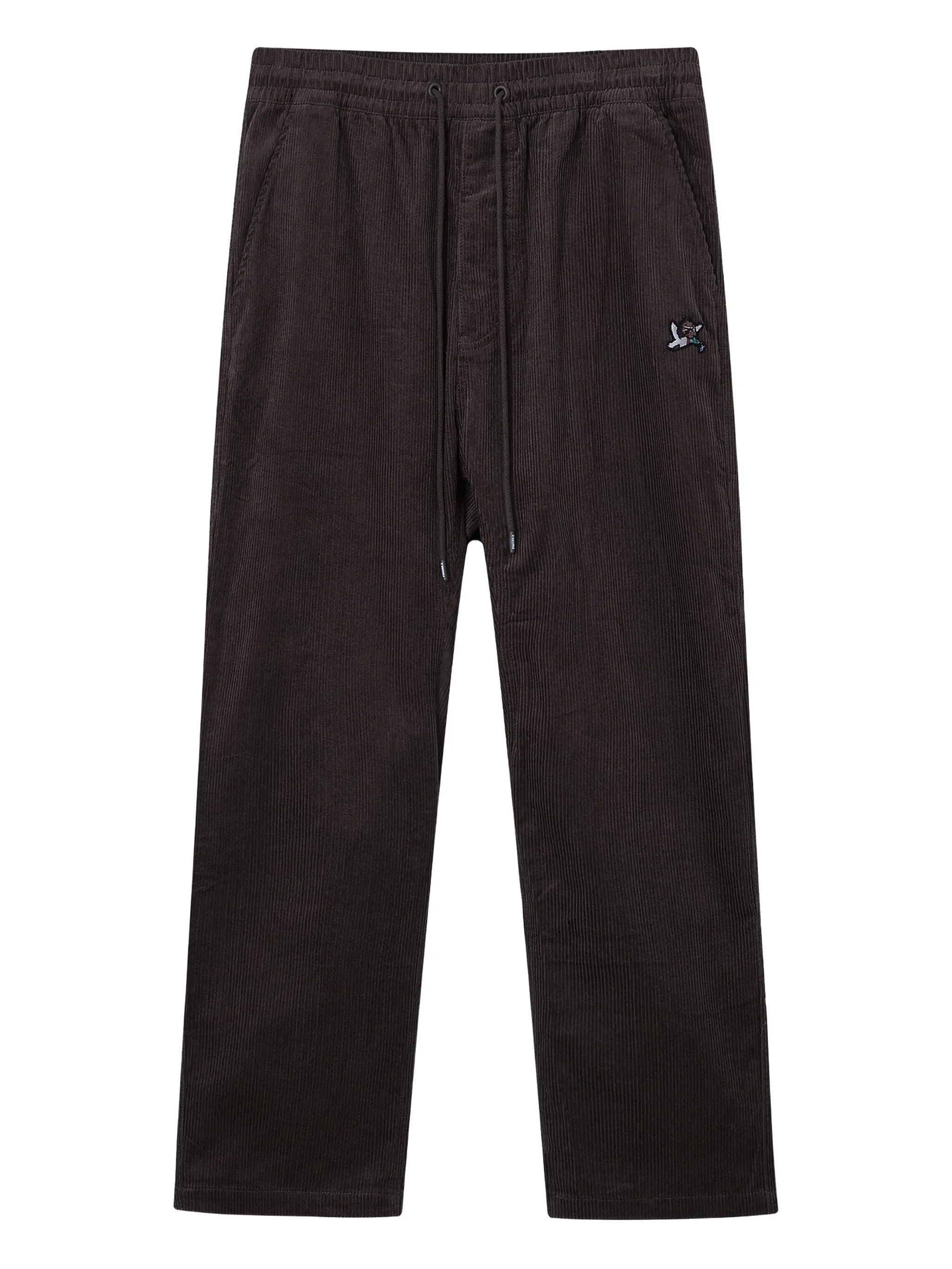 

Вельветовые брюки с кулиской Fingercroxx, серый