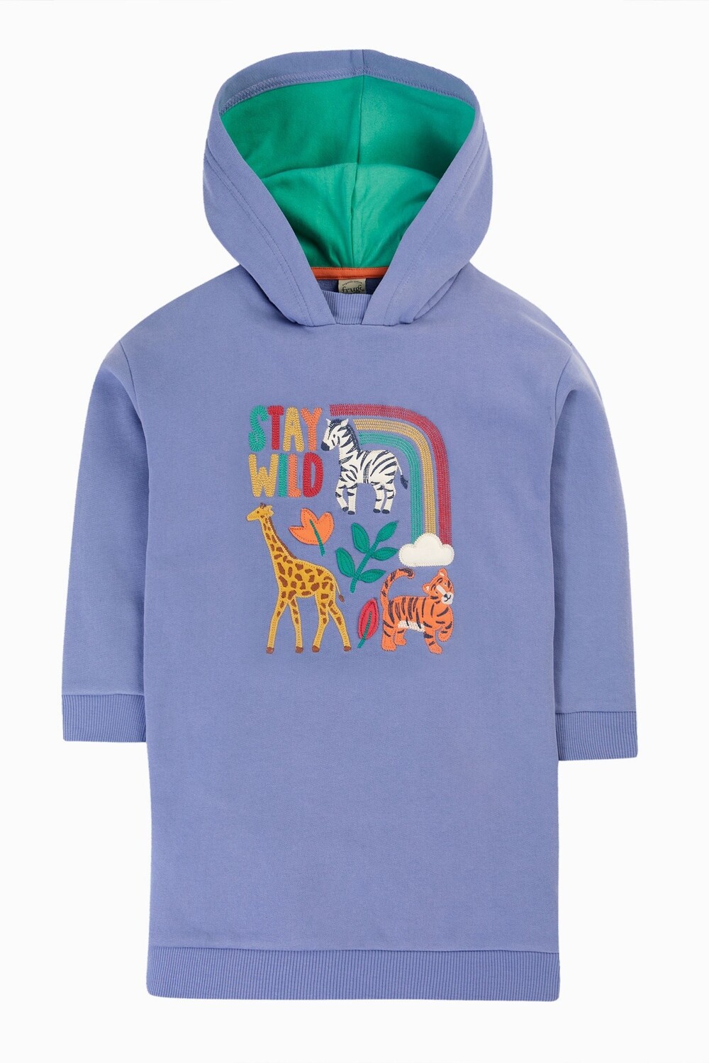 

Платье с капюшоном с животными Frugi, фиолетовый