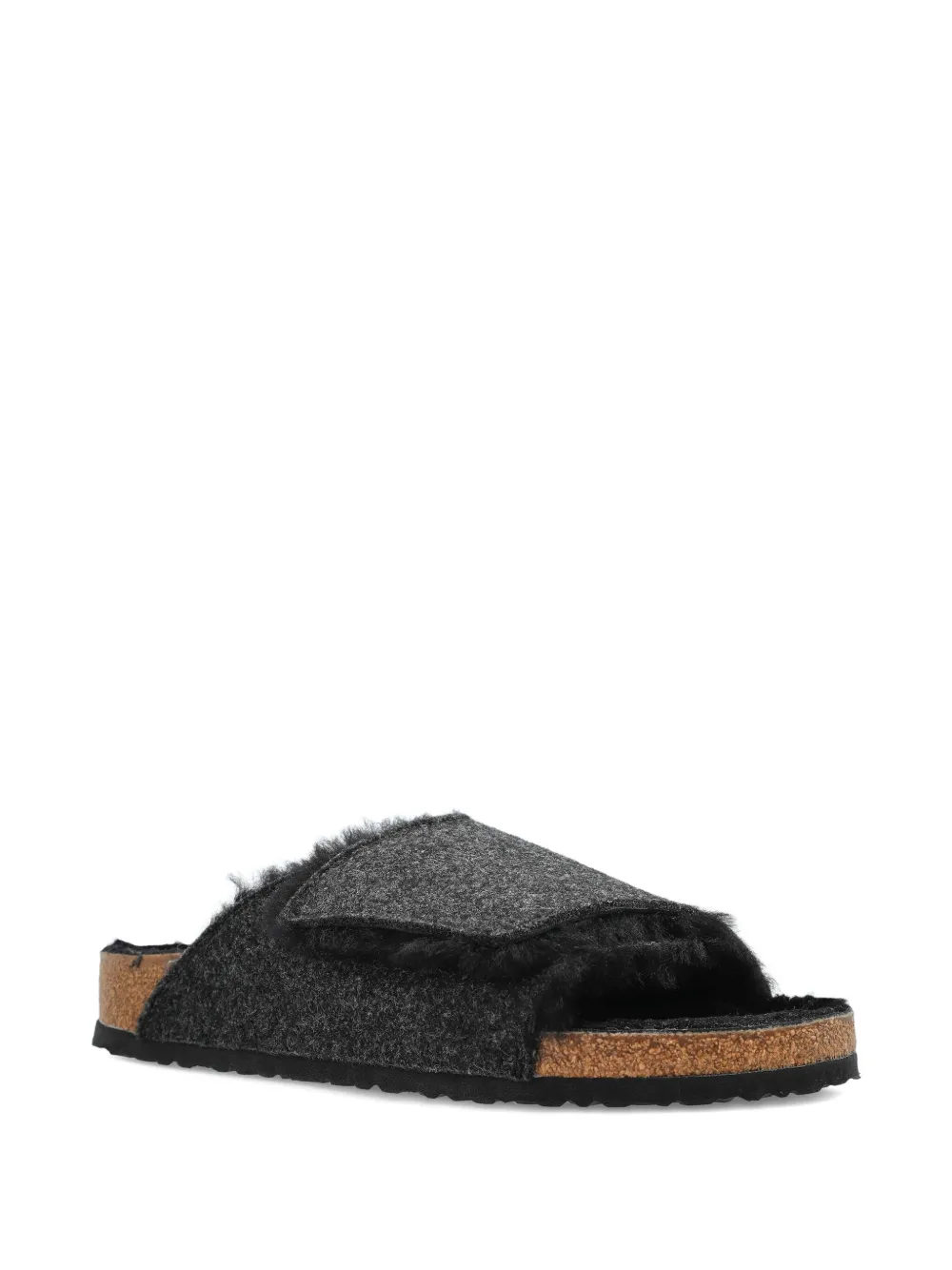 Домашние тапочки Slolana с застежкой на липучке Birkenstock, серый — фото 2