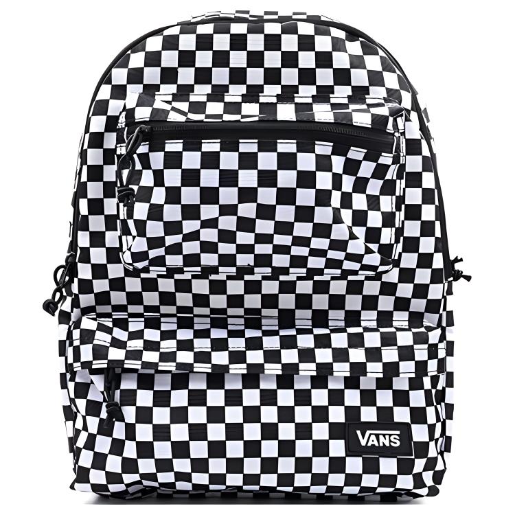 

Рюкзак из полиэстера обычный унисекс черно-белая клетка Vans