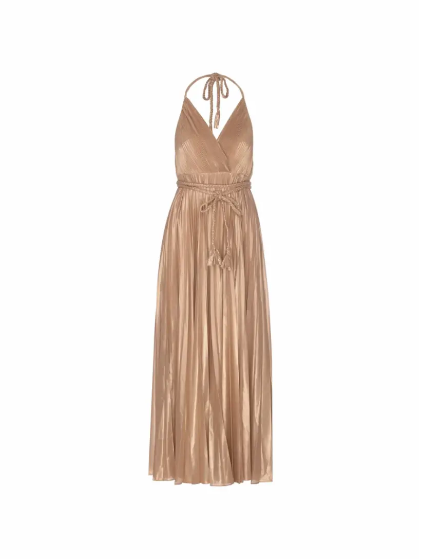 

Плиссированное платье Tresa Alice+Olivia, золотистый