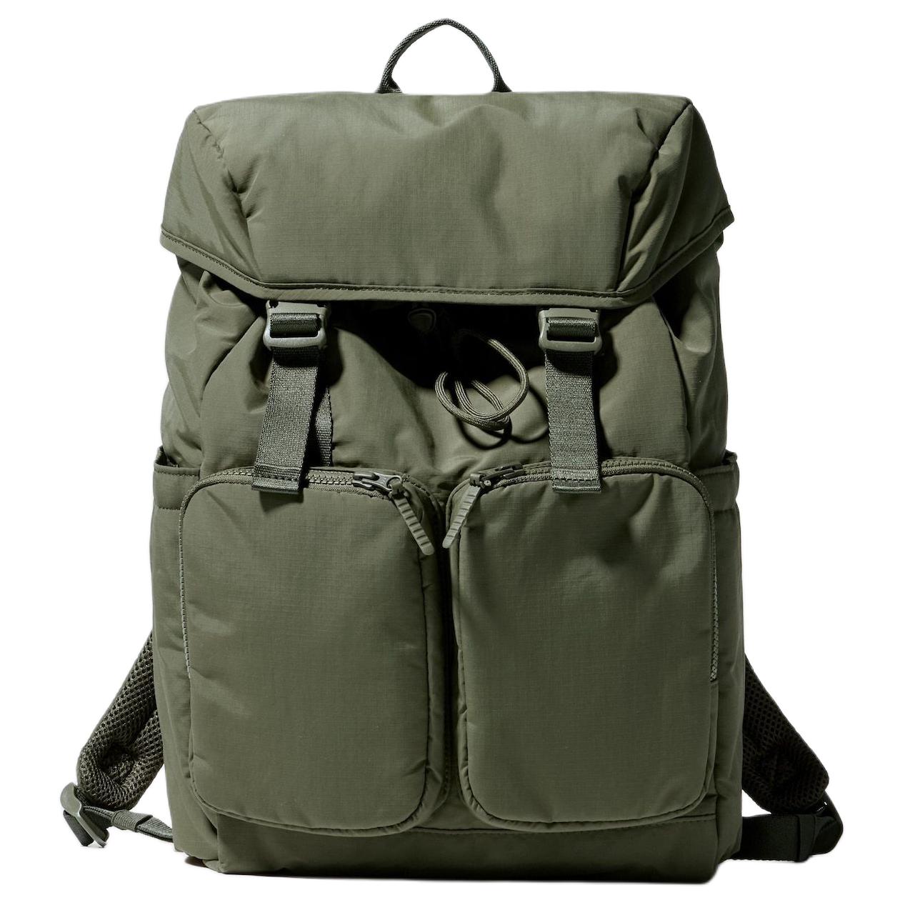 

UNIQLO Нейлоновый рюкзак обычный унисекс оливково-зеленый, Olive Green