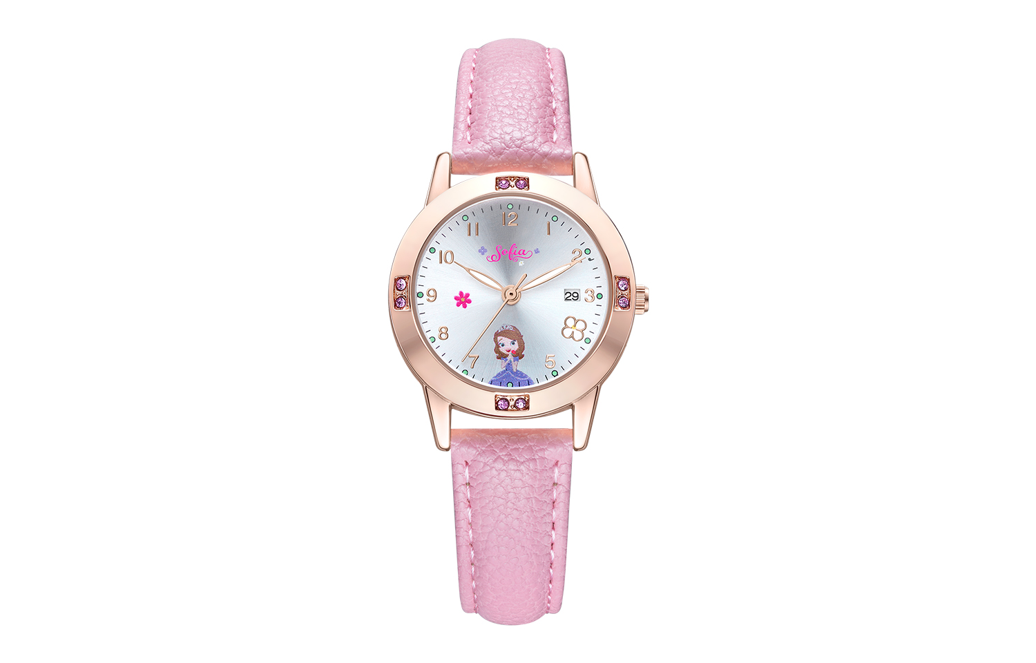 

Disney Часы Song Song Series Quartz Movement Leather Watch Bands Watch Women's Watch Silver Dial