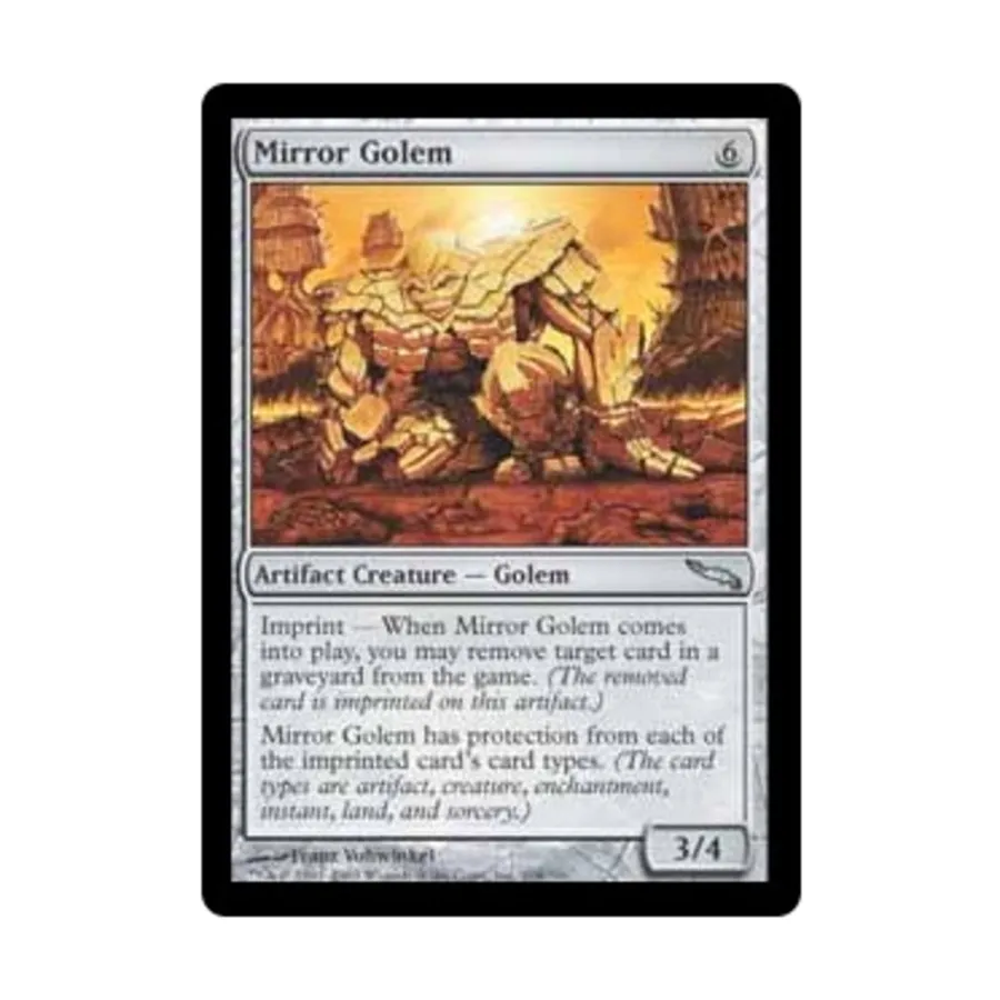 

CCG Зеркальный голем (U), MTG - Mirrodin