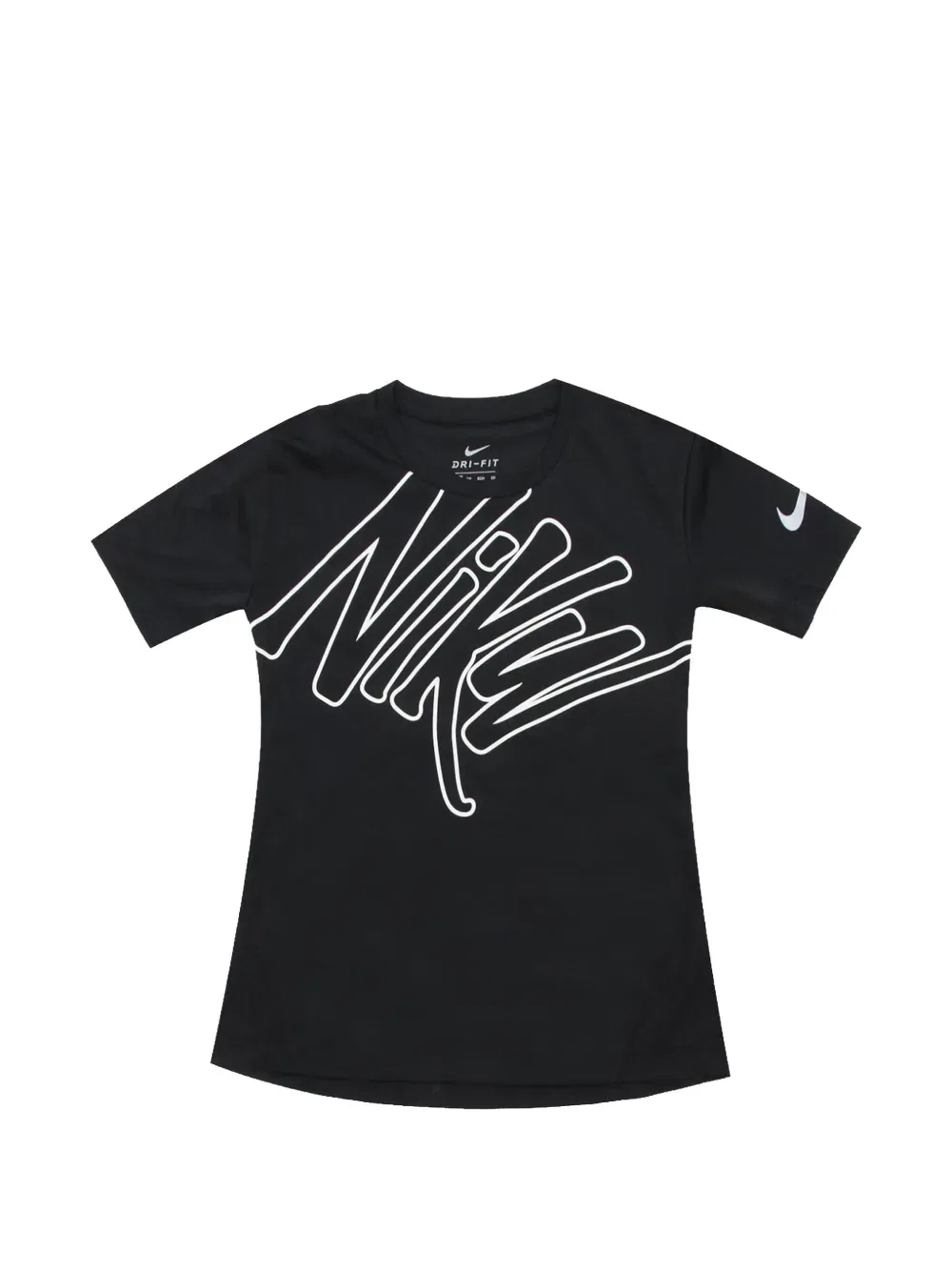 Футболка с графическим принтом Dri-Fit Nike Kids, черный