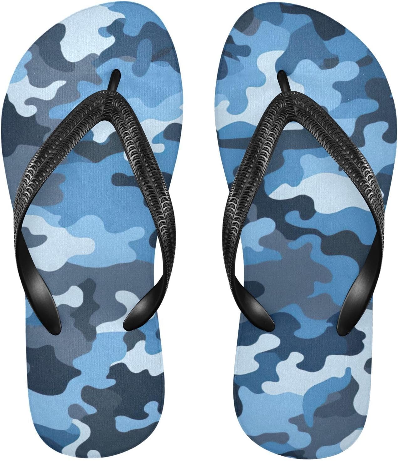 

Пляжные сланцы синие камуфляжные, шлепанцы-тапочки для душа, резиновые, нескользящие, летние тапочки для женщин и мужчин Sinestour