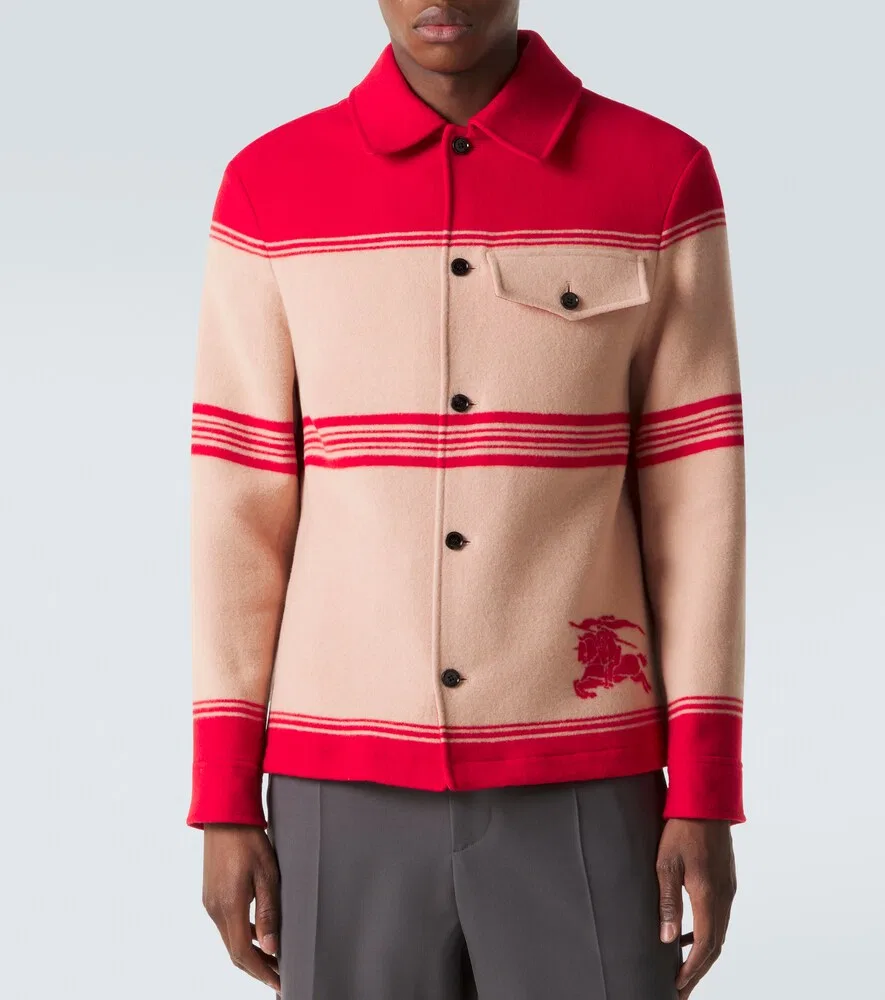 Куртка EKD Burberry из шерстяной смеси, бежевый — фото 3