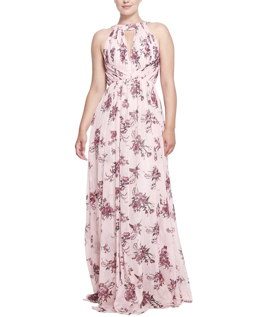 

Платье Marchesa Notte Carrara с длинными рукавами, розовый