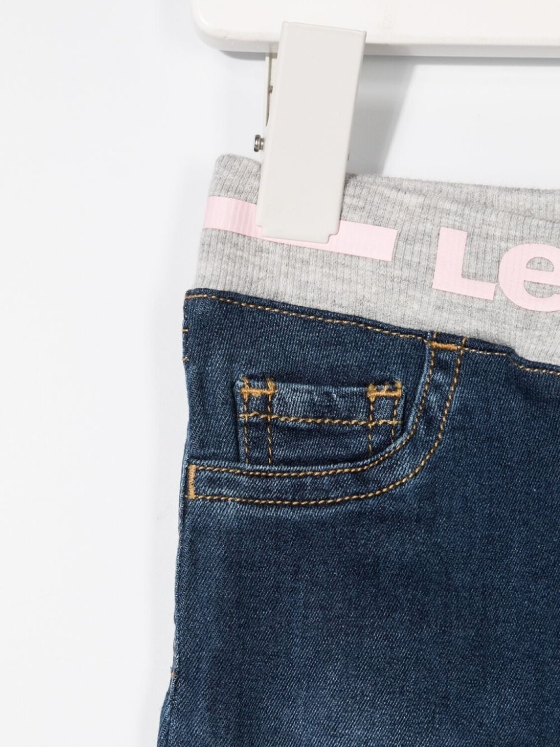Levi's Kids джинсы с эластичным поясом и логотипом, синий — фото 3