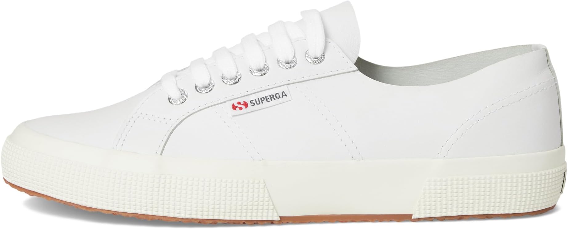 Кроссовки Unisex Superga 2750 Unlined Nappa, Optical White/Silver/Favorio — фото 4