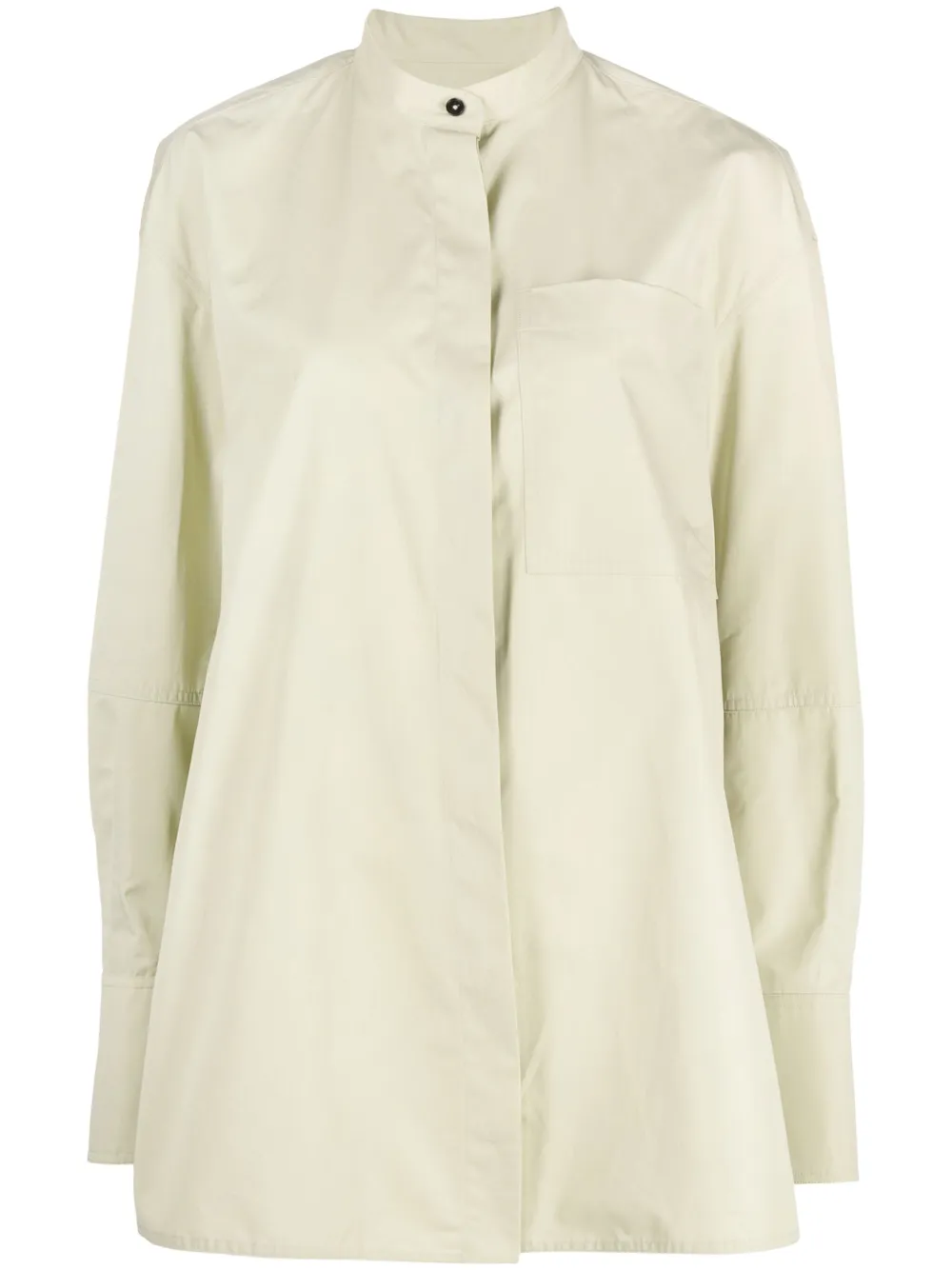 

Рубашка без воротника JIL SANDER, зеленый