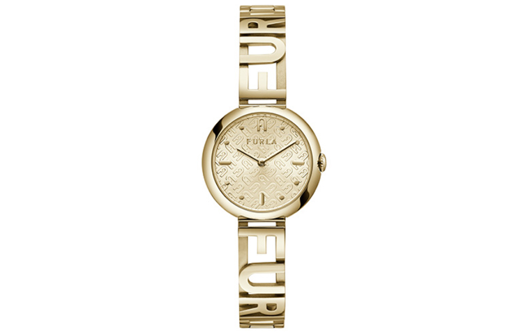 

Furla Часы GLAMOUR CHIC Collection Wrist Watch Quartz Movement Stainless Steel Watchband 30mm Gold Dial Women's Watch, Gold Dial