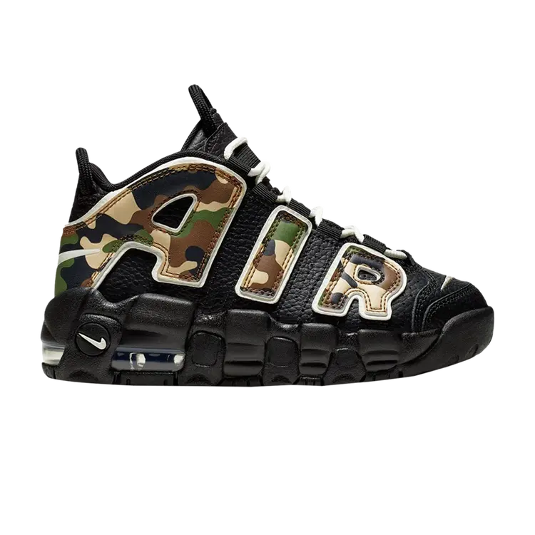 

Кроссовки Nike Air More Uptempo QS PS 'Camo', черный