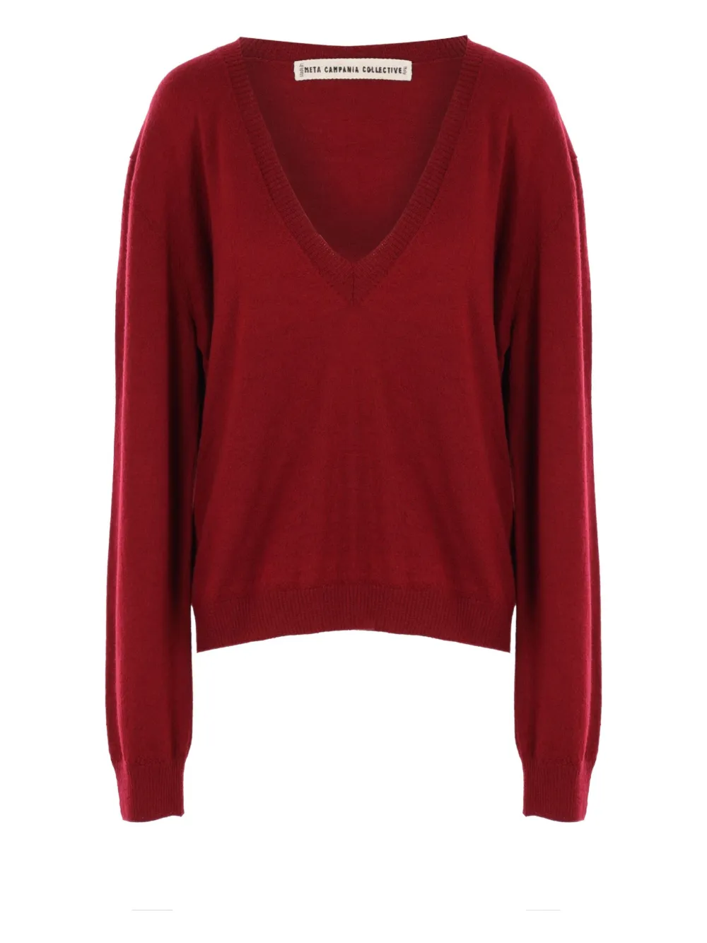 

Джемпер с V-образным вырезом Meta Campania Collective, красный