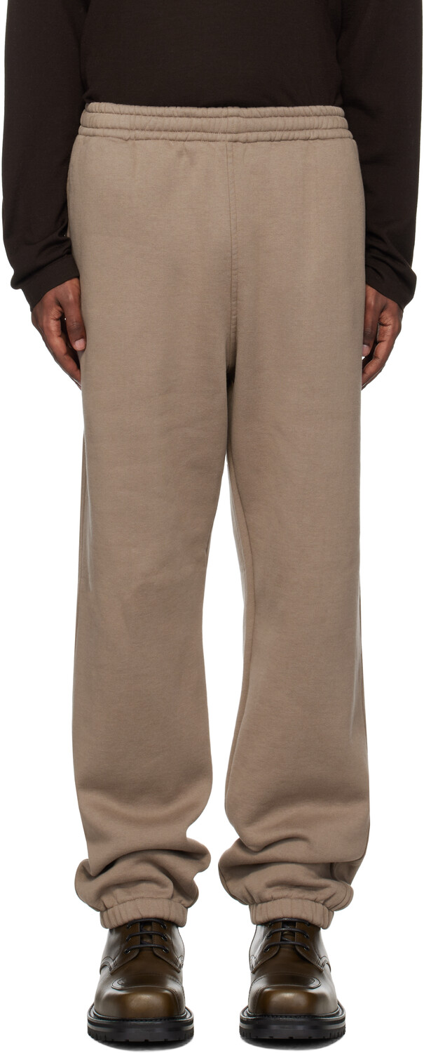 

Коричневые гладкие мягкие спортивные штаны AURALEE, Olive brown