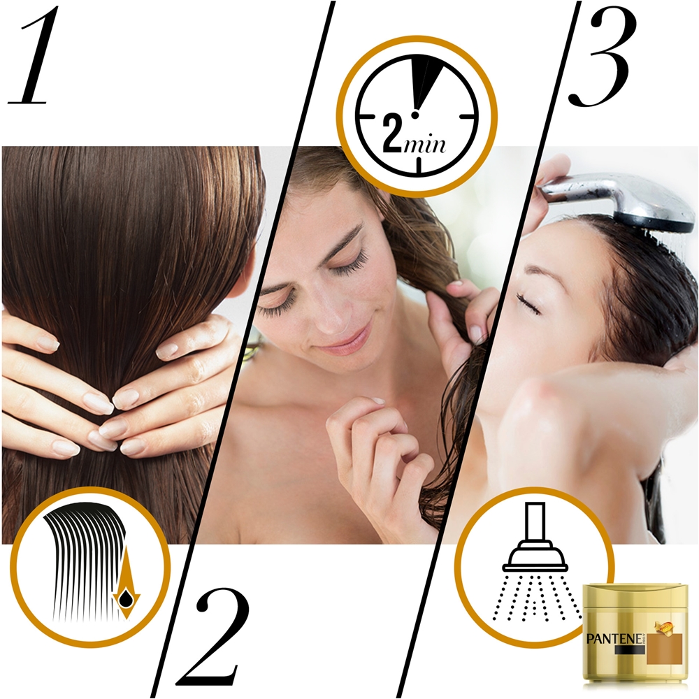 Маска для волос Pro-V Active Nutri Plex Intensive Repair Regenerant для сухих и поврежденных волос Pantene, 300 мл — фото 2