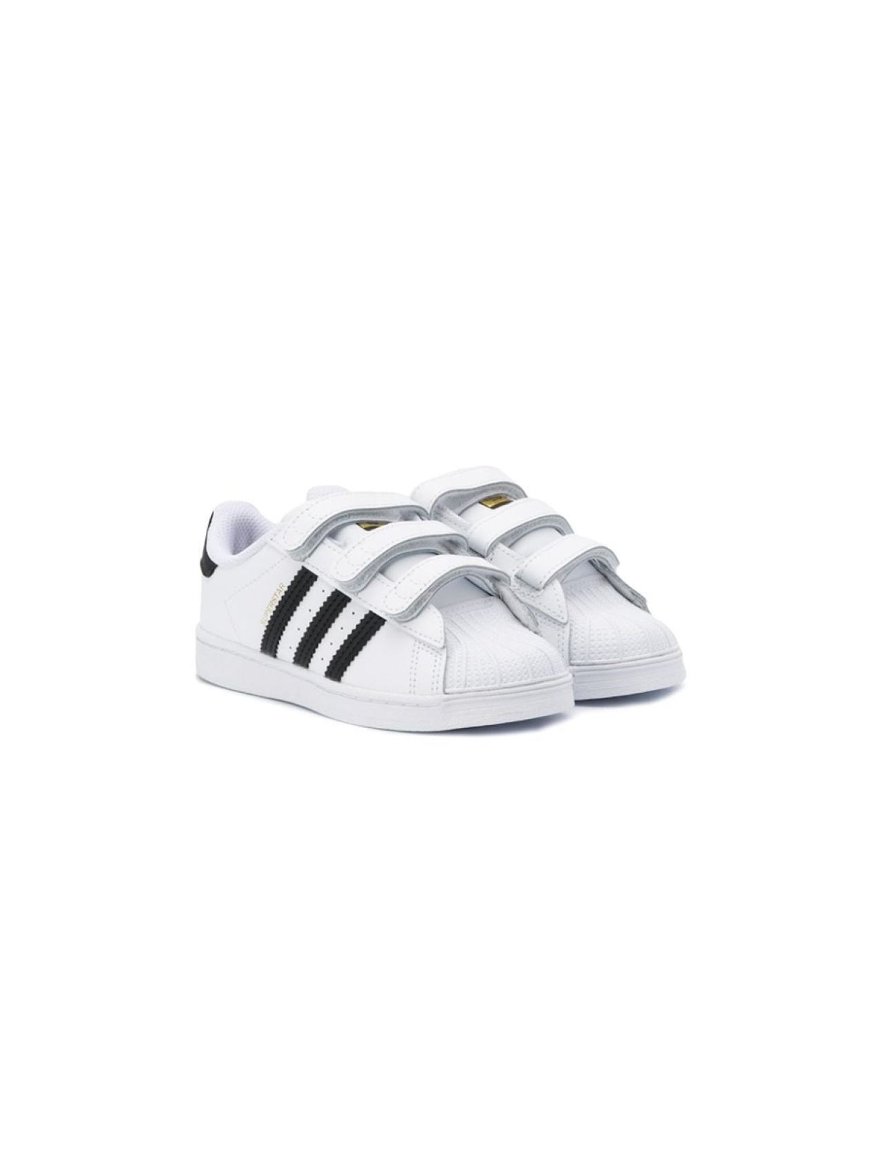 

adidas Kids кеды Superstar на липучках, белый