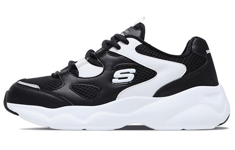 

Кроссовки женские толстые низкие белые/черные Skechers, Черный, Кроссовки женские толстые низкие белые/черные Skechers