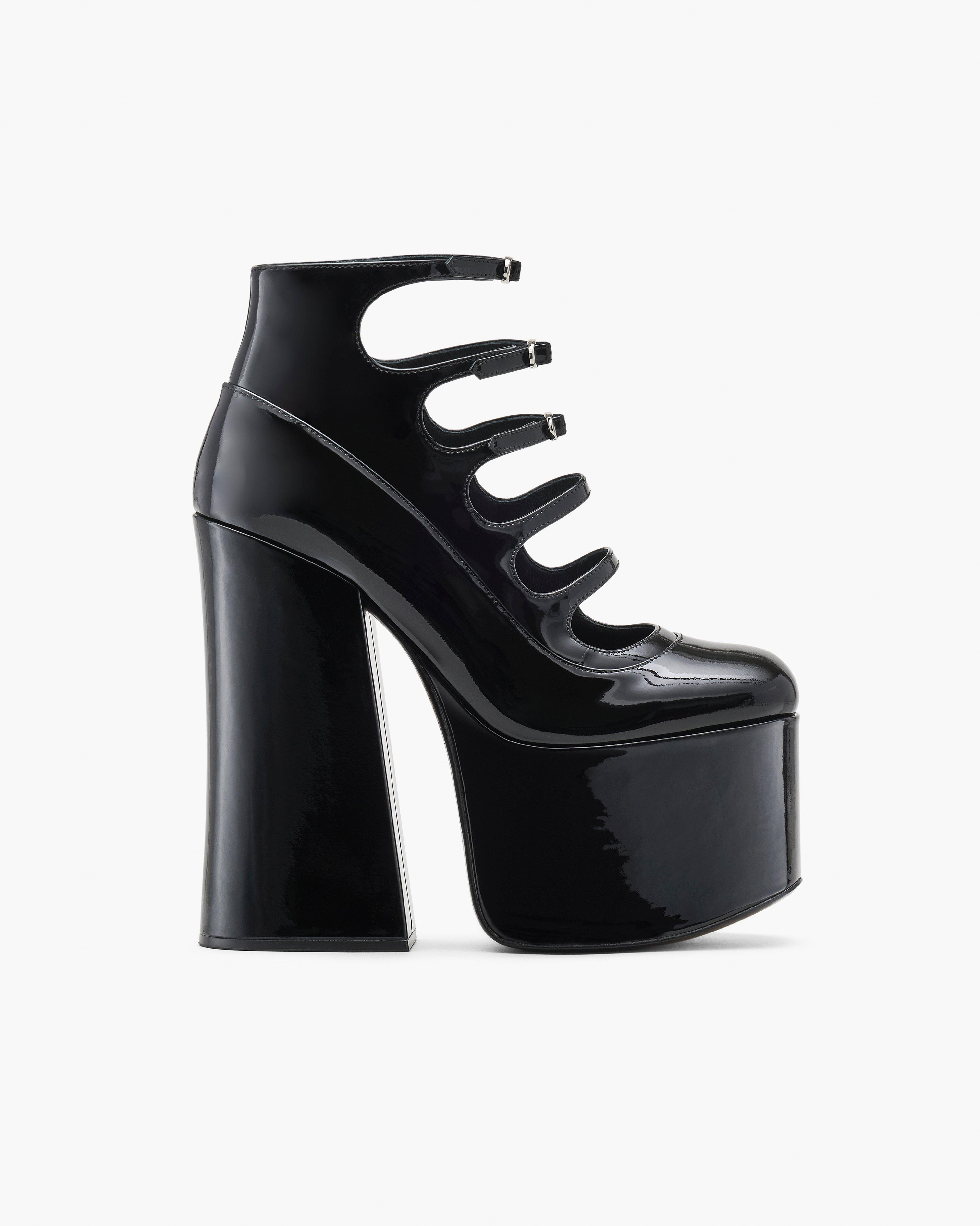 Ботильоны Kiki из лакированной кожи Marc Jacobs, черный