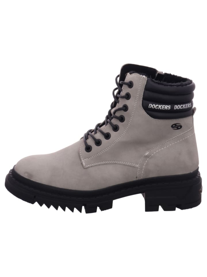 Женские ботинки Dockers by Gerli утепленные на шнуровке, серый