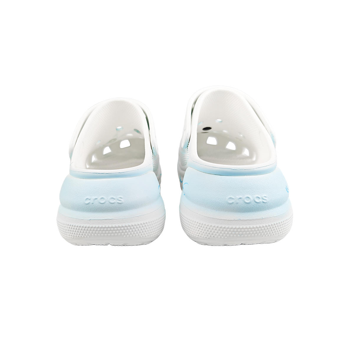 Crocs Кроссовки Crush Clog для женщин бело-голубые, цвет White Blue — фото 4