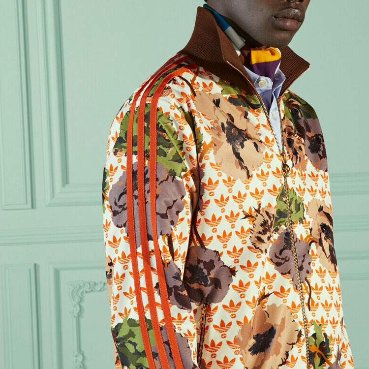Куртка Adidas X Мужская Оранжевая Gucci, оранжевый — фото 4
