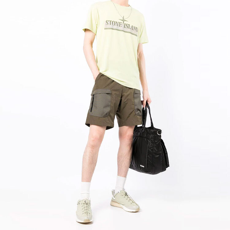 Футболка мужская желтая Stone Island, желтый — фото 2