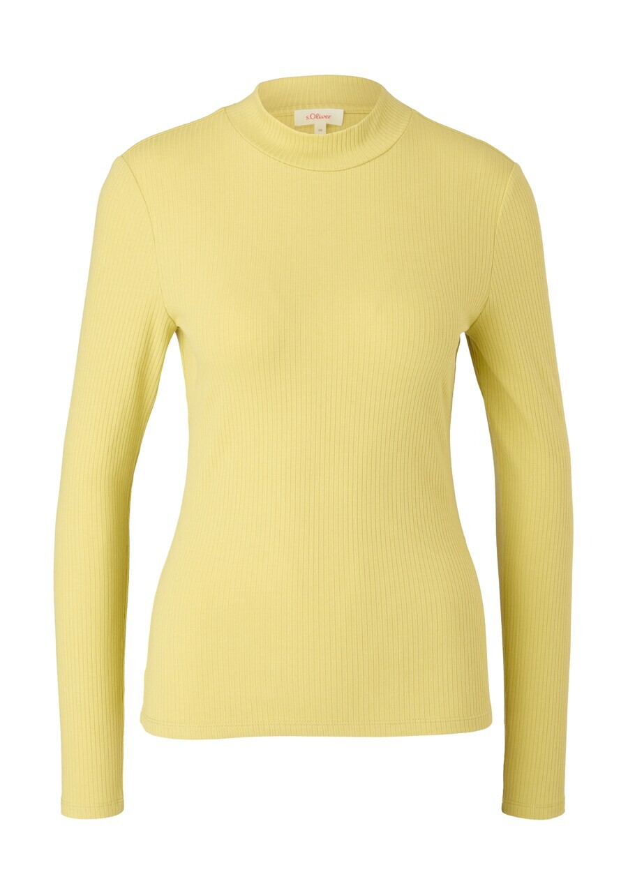 

Лонгслив s.Oliver Shirt, цвет light yellow