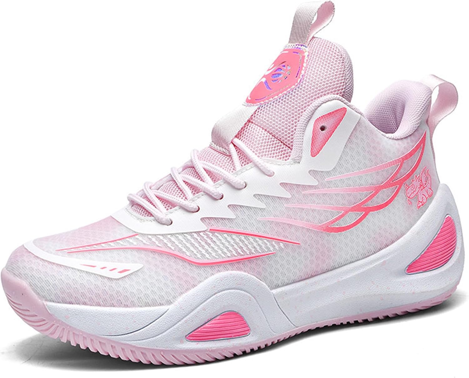 

Мужские спортивные кроссовки для баскетбола с амортизацией, дышащие и нескользящие, модные и удобные, для фитнеса, бега на улице и ходьбы Zppordmr, розовый