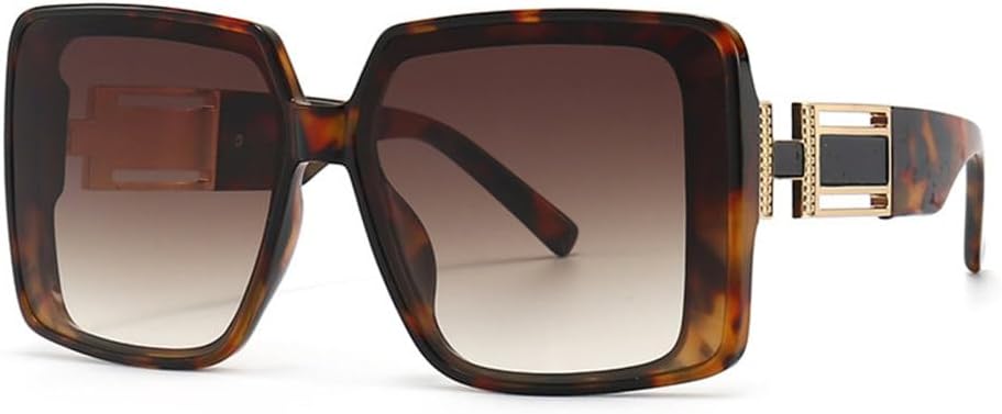 

Роскошные солнцезащитные очки для женщин и мужчин, модные винтажные солнцезащитные очки в крупной оправе, дорожные солнцезащитные очки с защитой от УФ-излучения UV400 generic, Leopard Brown