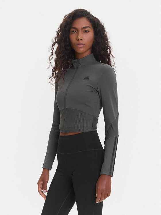 

Техническая футболка slim fit Hyperglam JN2656 Adidas, серый