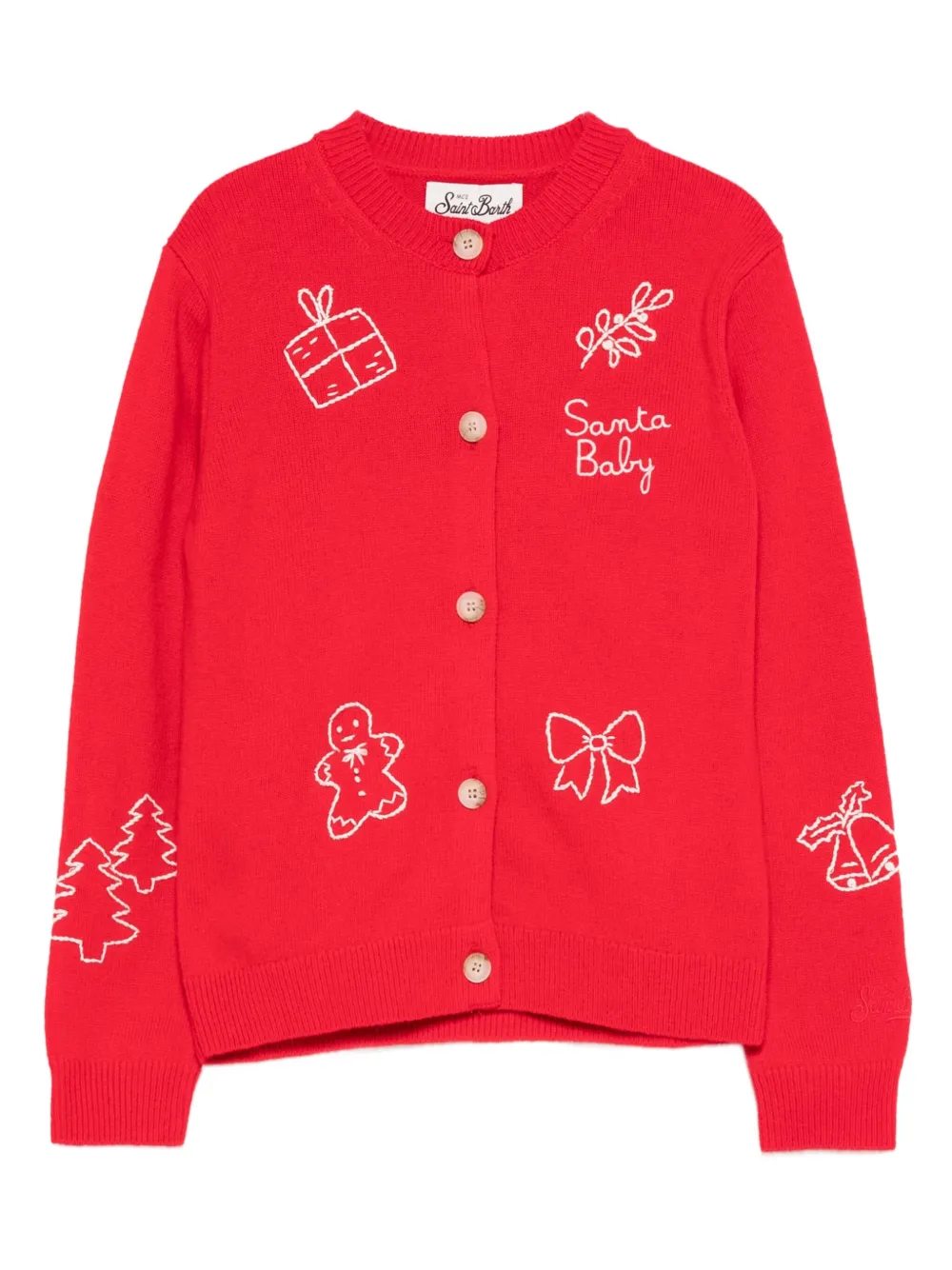 

Кардиган Bellamy с вышивкой Mc2 Saint Barth Kids, красный