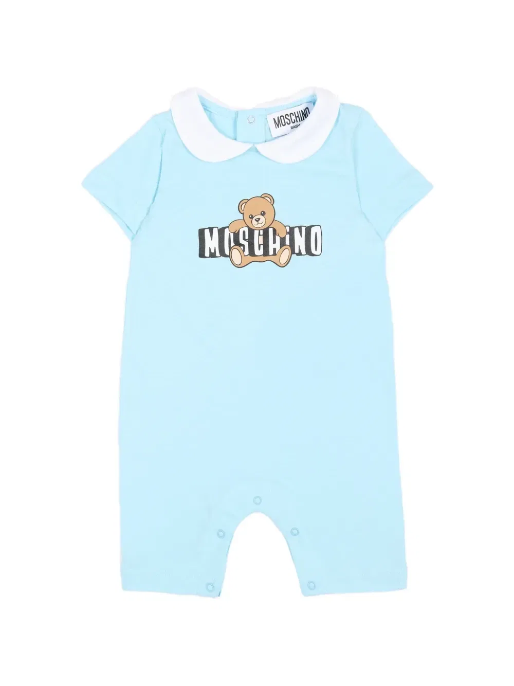 Ромпер с принтом Moschino Kids, синий
