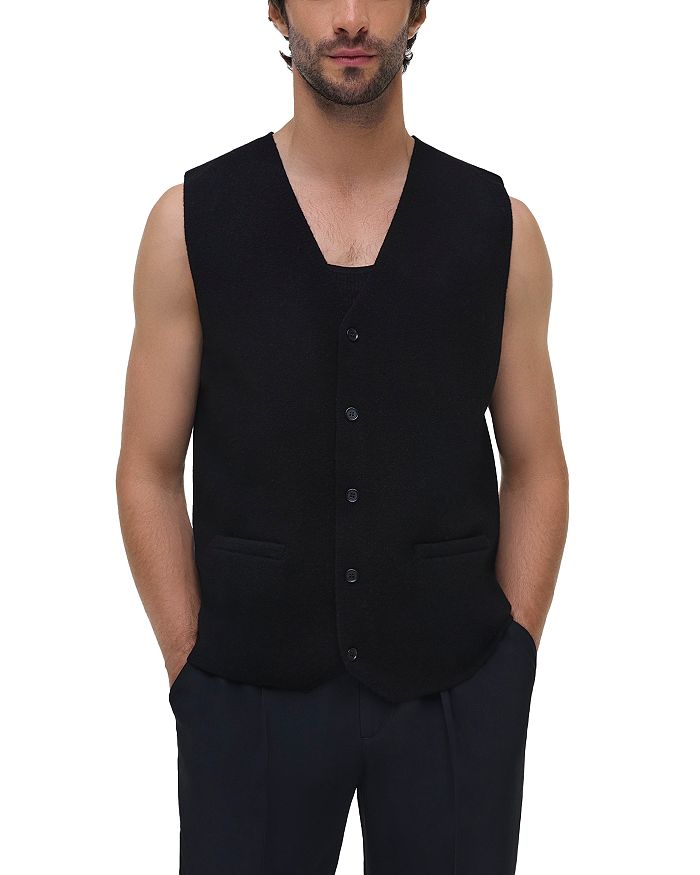 

Шерстяной жилет Rhys Regular Fit SIMKHAI, черный