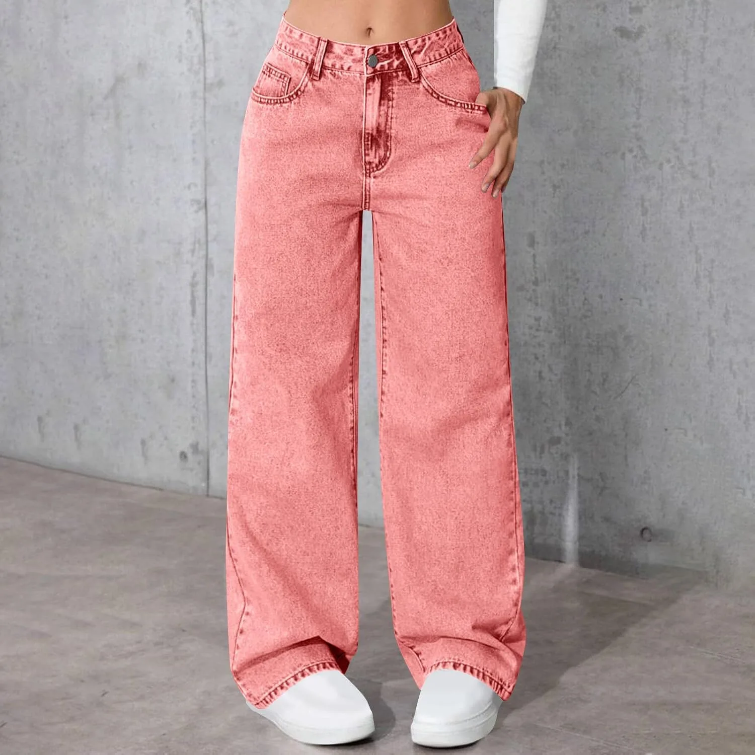Джинсы для женщин High Waisted Wide Leg Relaxed Fit — фото 2