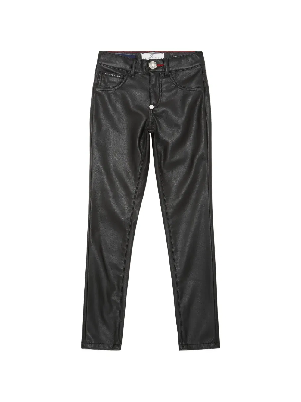 Джеггинсы с логотипом Philipp Plein Junior, черный