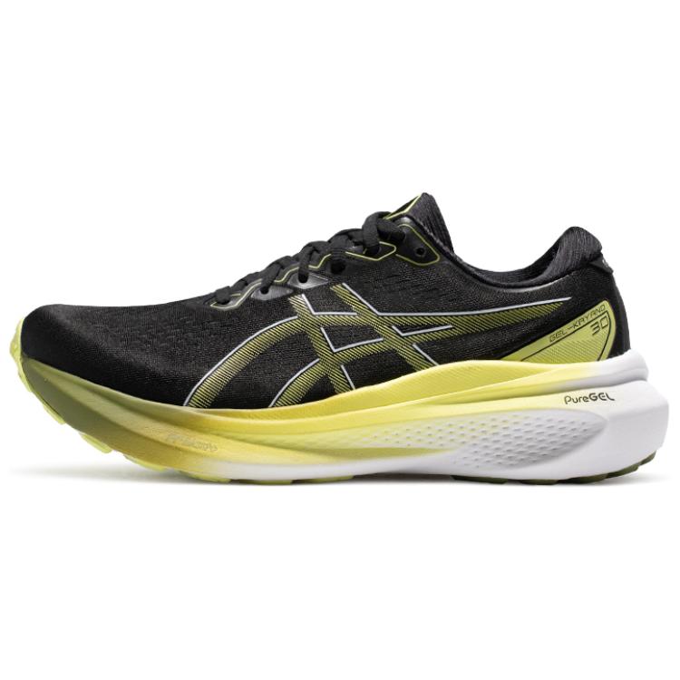 

ASICS Кроссовки для бега Gel-Kayano 30 с амортизацией, износостойкие, дышащие, низкие, мужские, черные, желтые, белые