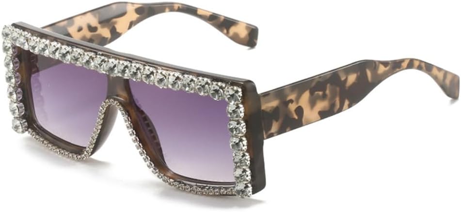 

Солнцезащитные очки с бриллиантами для женщин, солнцезащитные очки со стразами для мужчин, увеличенная оправа, винтажные очки, защита от УФ-излучения UV400 LANGSER, C5