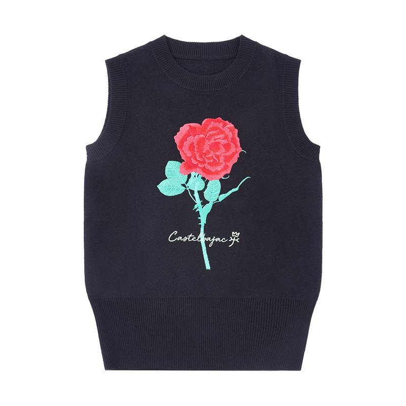 

Футболка-майка женская черная CASTELBAJAC