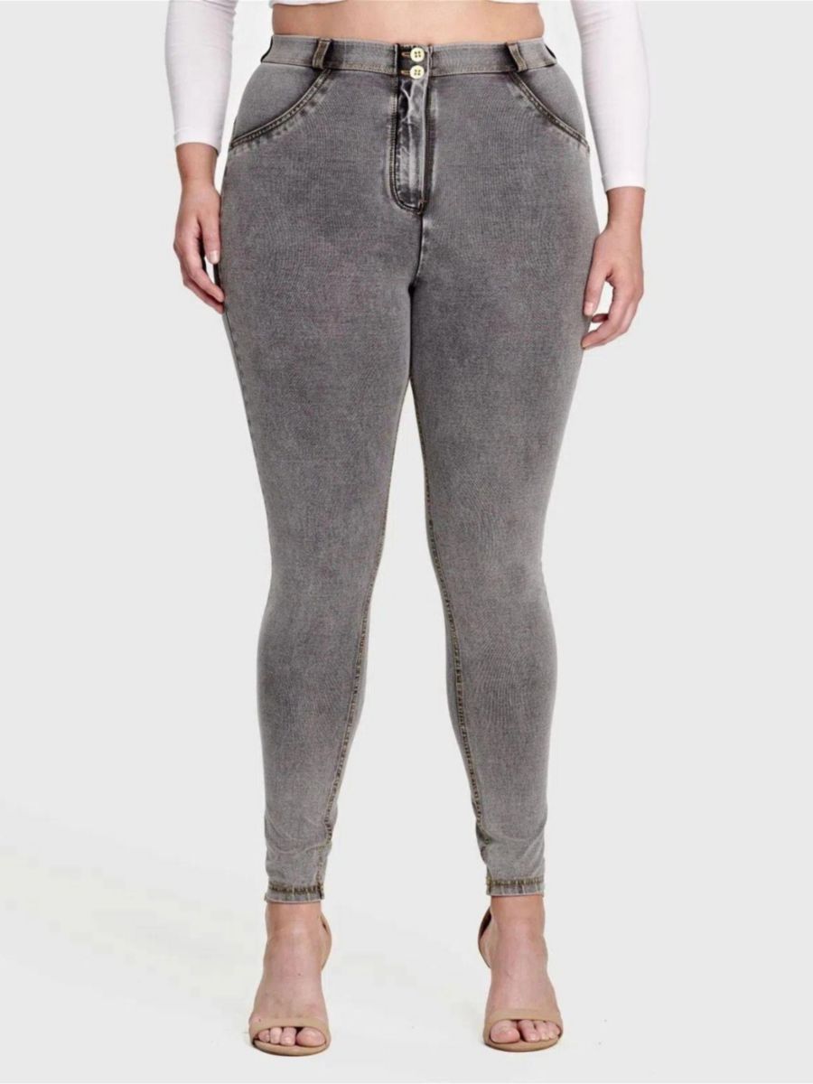

Женские облегающие джинсы с высокой посадкой и эффектом коррекции фигуры Freddy, Grey