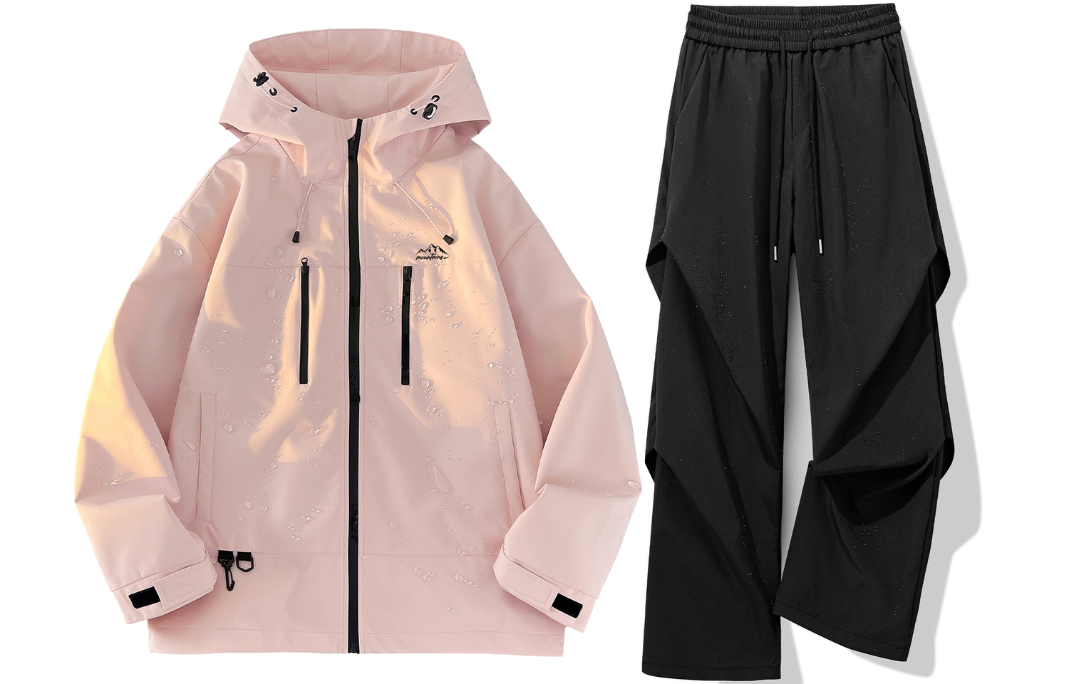 

WARRIOR Куртка Unisex, Pink+Black[Waterproof Clothing Sets]