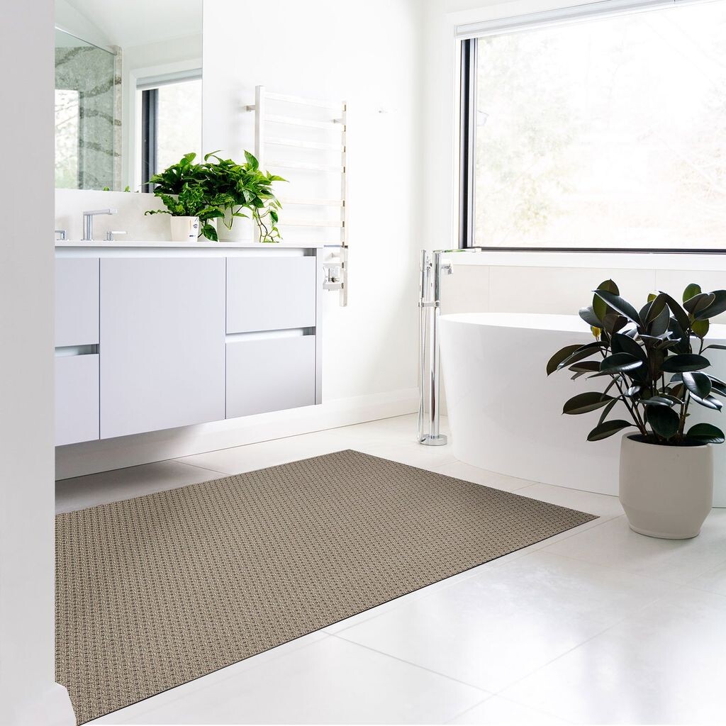 

Виниловый коврик для ванной Pavia 90 x 150 см Floordirekt, темно-коричневый