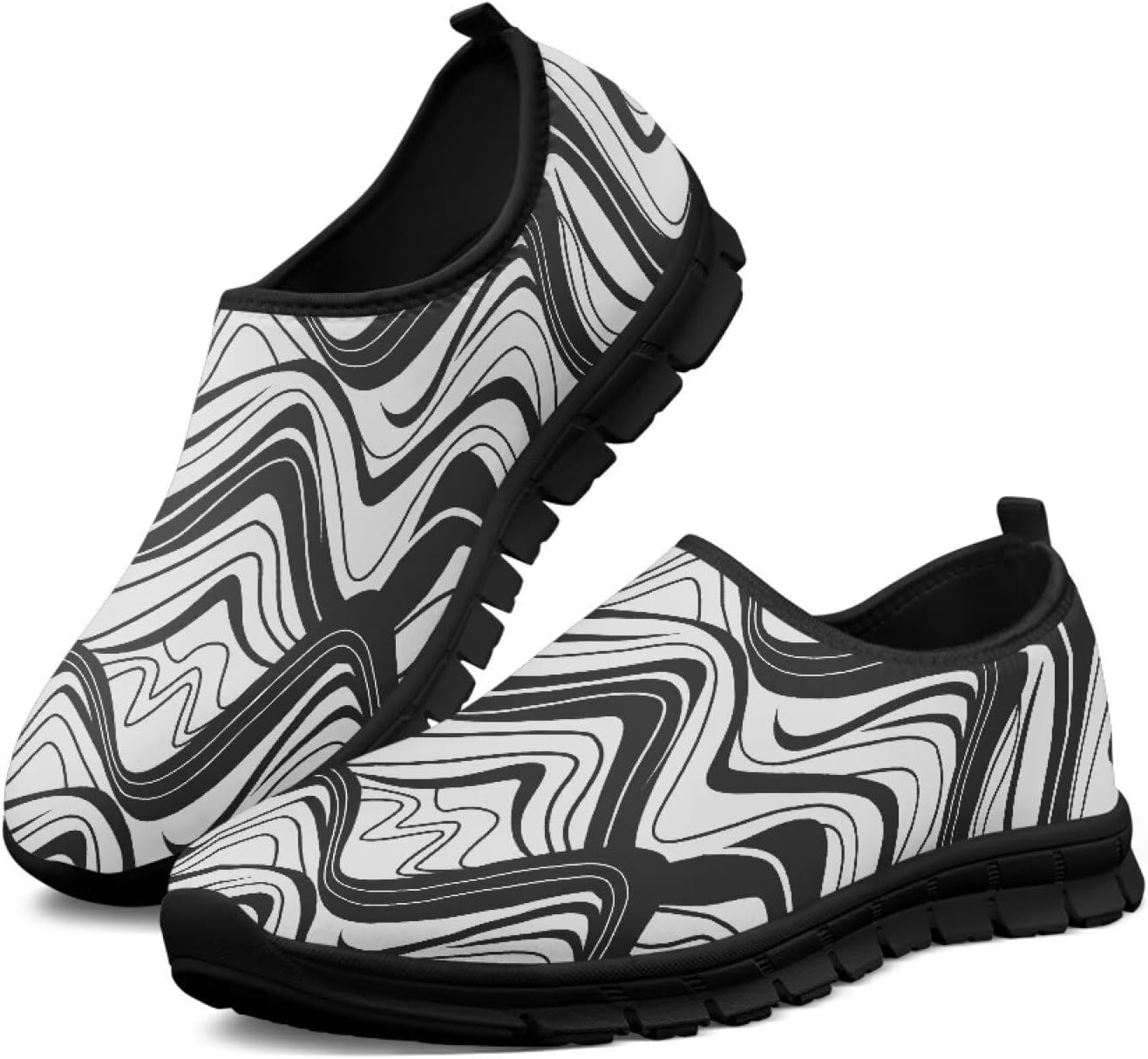 

Мужские модные кроссовки Hresuewn, низкие, с противоскользящей подошвой, повседневная обувь для мужчин, удобные для ходьбы, Abstract Waves