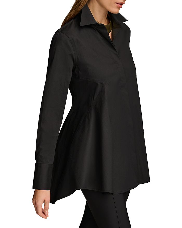 

Трапециевидная туника Donna Karan, черный